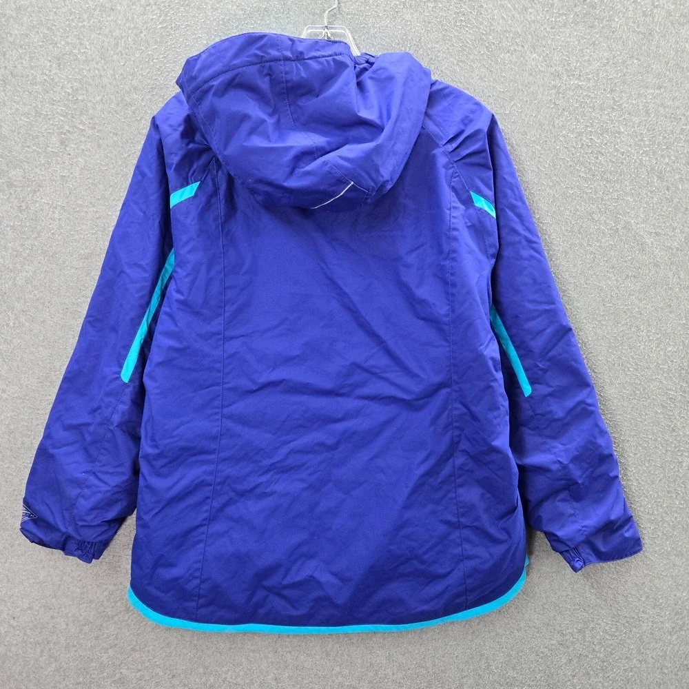 Columbia Boy Jacket XL‎ Blue Hooded Omni Heat Out Grown Pockets Full Zip